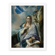 El Greco's 'The Penitent Magdalene' painting reproduced as a rolled canvas print