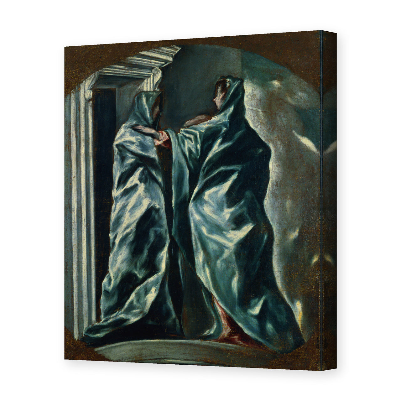 El Greco's 'The Visitation' painting reproduced as a gallery-wrapped canvas print
