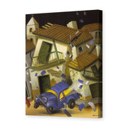Fernando Botero's 'Car Bomb' painting reproduced as a gallery-wrapped canvas print