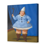 Fernando Botero's 'Circus Girl' painting reproduced as a gallery-wrapped canvas print