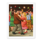 Fernando Botero's 'Dance' painting reproduced as a rolled canvas print
