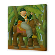 Fernando Botero's 'El Senor Presidente (Mister President)' painting reproduced as a gallery-wrapped canvas print