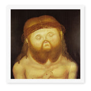 Fernando Botero's 'Head of Christ' painting reproduced as a rolled canvas print