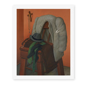 Fernando Botero's 'Interior' painting reproduced as a rolled canvas print