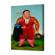 Fernando Botero's 'Matador' painting reproduced as a gallery-wrapped canvas print