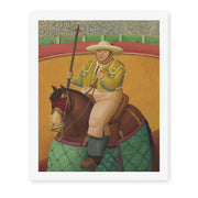Fernando Botero's 'Picador' painting reproduced as a rolled canvas print