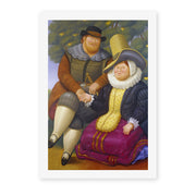 Fernando Botero's 'Rubens' painting reproduced as a rolled canvas print