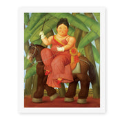 Fernando Botero's 'The First' painting reproduced as a rolled canvas print