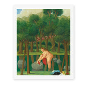 Fernando Botero's 'The River' painting reproduced as a rolled canvas print
