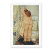 Fernando Botero's '( Tribute to Bonnard' painting reproduced as a rolled canvas print