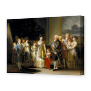 Francisco Goya's 'Charles IV of Spain and His Family' painting reproduced as a gallery-wrapped canvas print