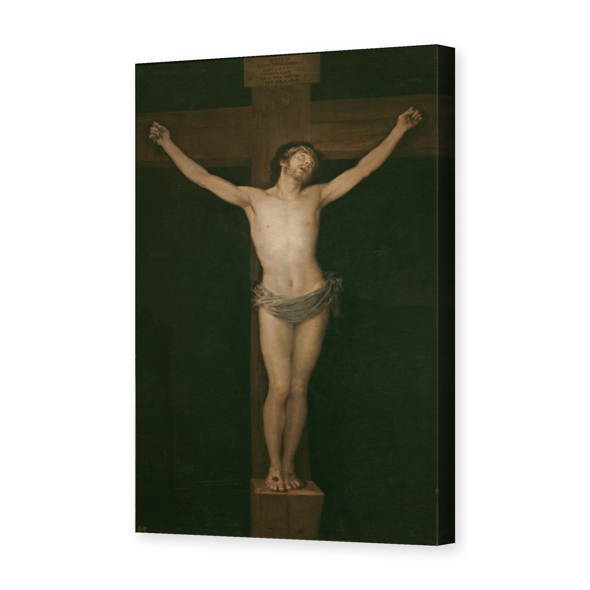 Francisco Goya's 'Christ Crucified' painting reproduced as a gallery-wrapped canvas print