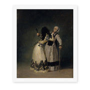 Francisco Goya's 'Duchess of Alba and la Beata' painting reproduced as a rolled canvas print