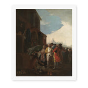 Francisco Goya's 'Fair Madrid' painting reproduced as a rolled canvas print