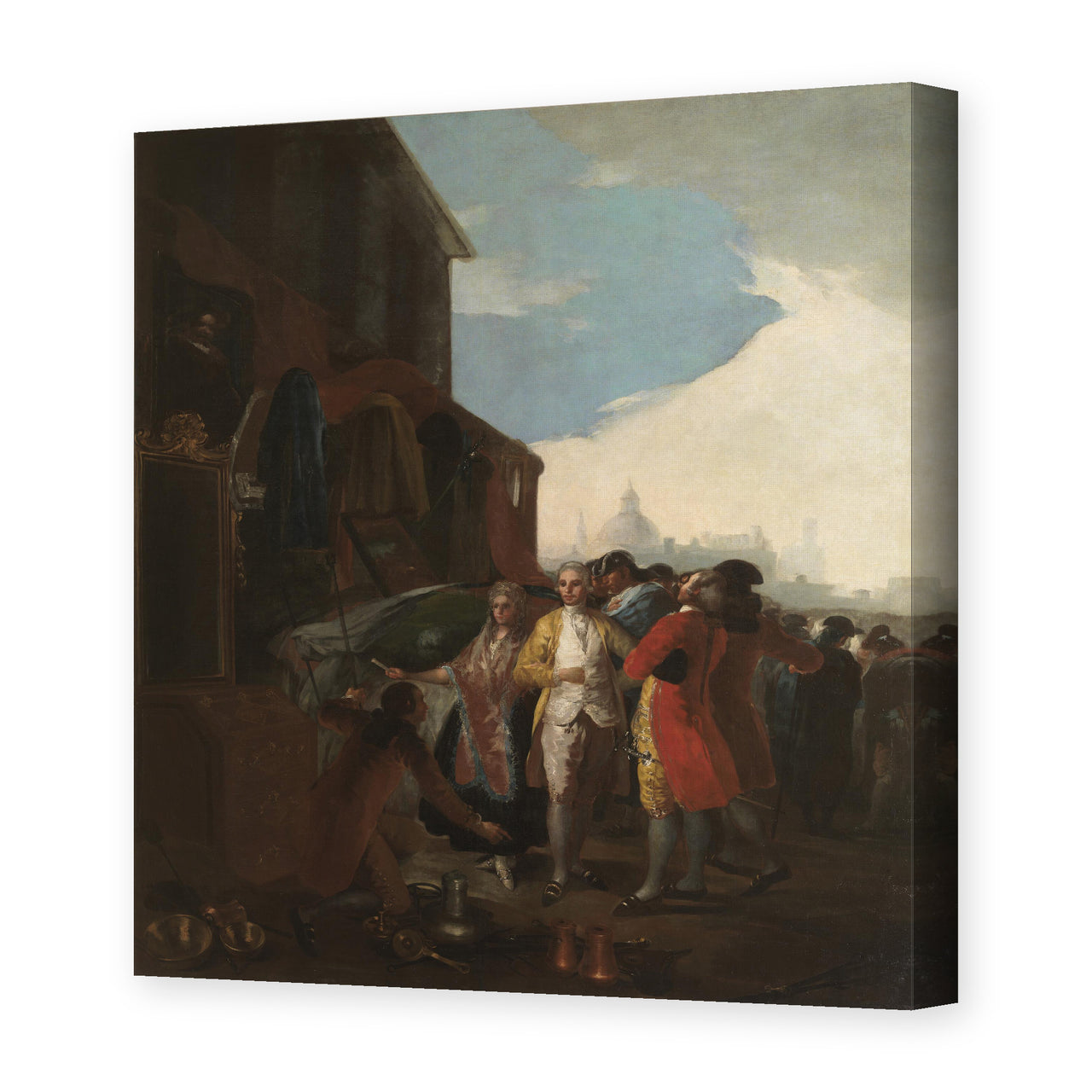 Francisco Goya's 'Fair Madrid' painting reproduced as a gallery-wrapped canvas print