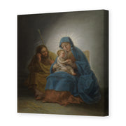 Francisco Goya's 'La Sagrada Familia' painting reproduced as a gallery-wrapped canvas print