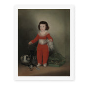 Francisco Goya's 'Manuel Osorio Manrique de Zuniga' painting reproduced as a rolled canvas print