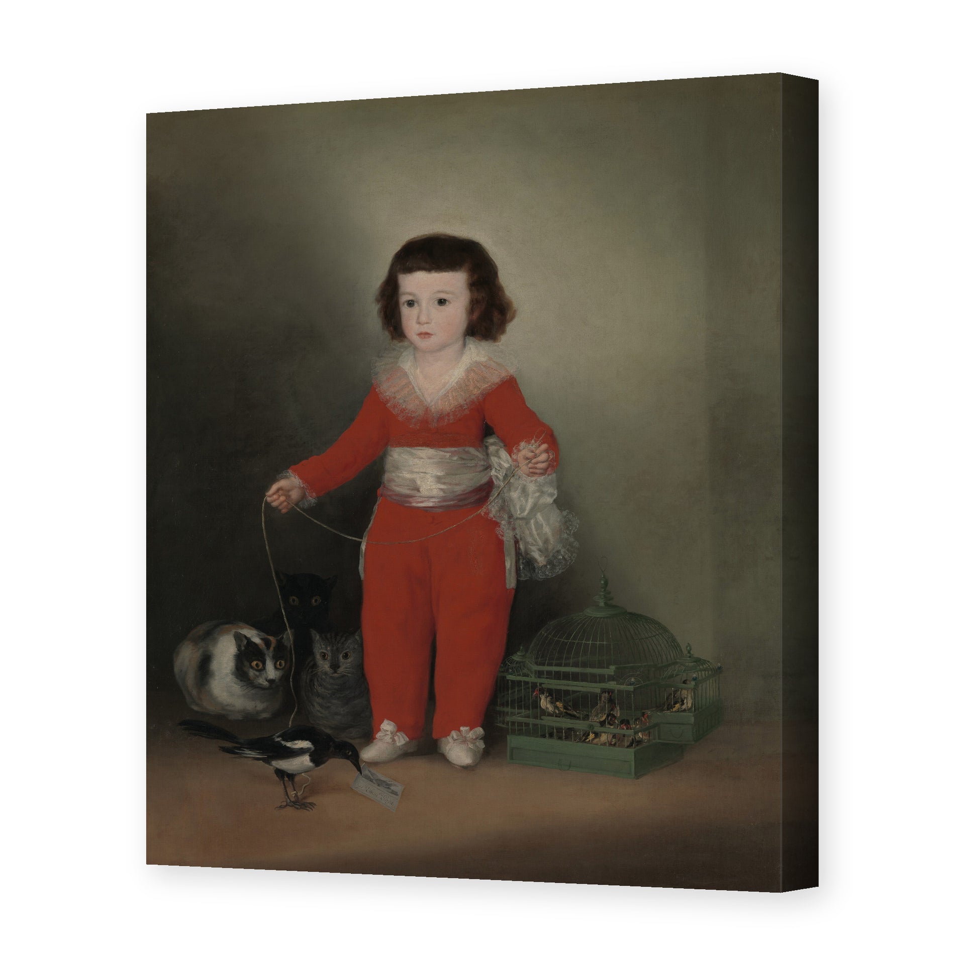 Francisco Goya's 'Manuel Osorio Manrique de Zuniga' painting reproduced as a gallery-wrapped canvas print