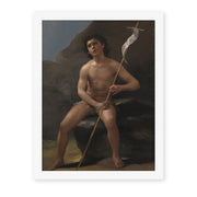 Francisco Goya's 'Saint John the Baptist as a Child in the Desert' painting reproduced as a rolled canvas print