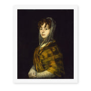 Francisco Goya's 'Senora Sabasa Garcia' painting reproduced as a rolled canvas print