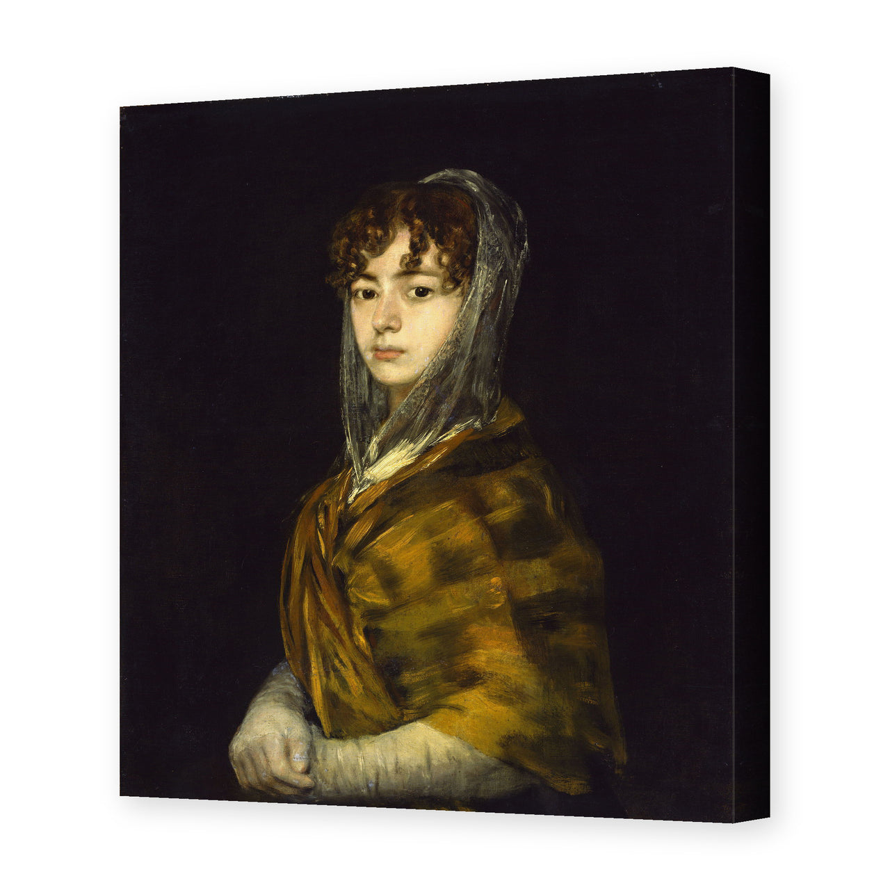Francisco Goya's 'Senora Sabasa Garcia' painting reproduced as a gallery-wrapped canvas print