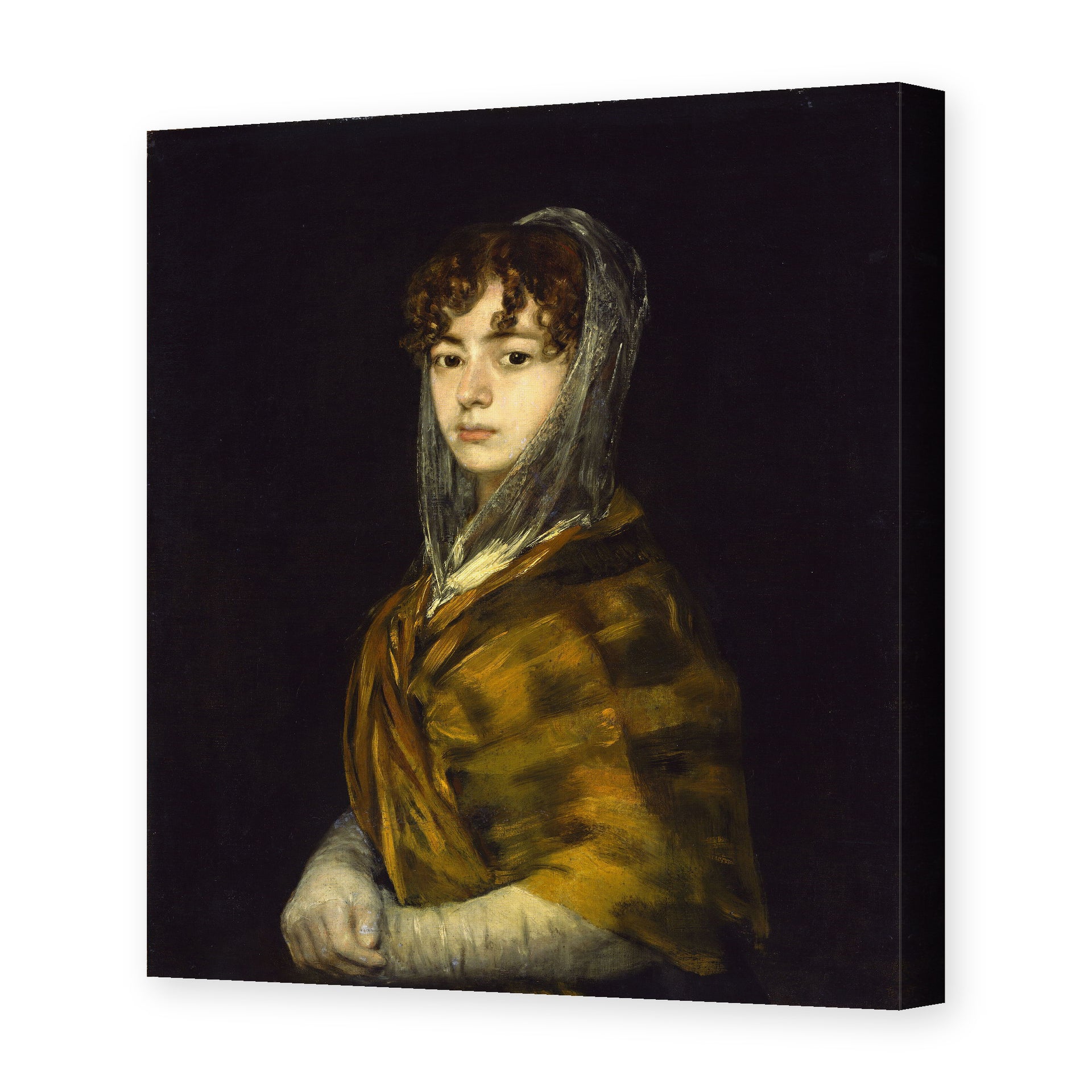 Francisco Goya's 'Senora Sabasa Garcia' painting reproduced as a gallery-wrapped canvas print