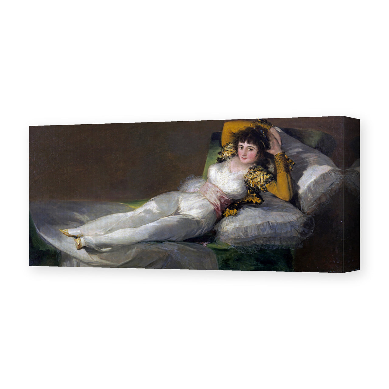 Francisco Goya's 'The Clothed Maja (La maja vestida)' painting reproduced as a gallery-wrapped canvas print