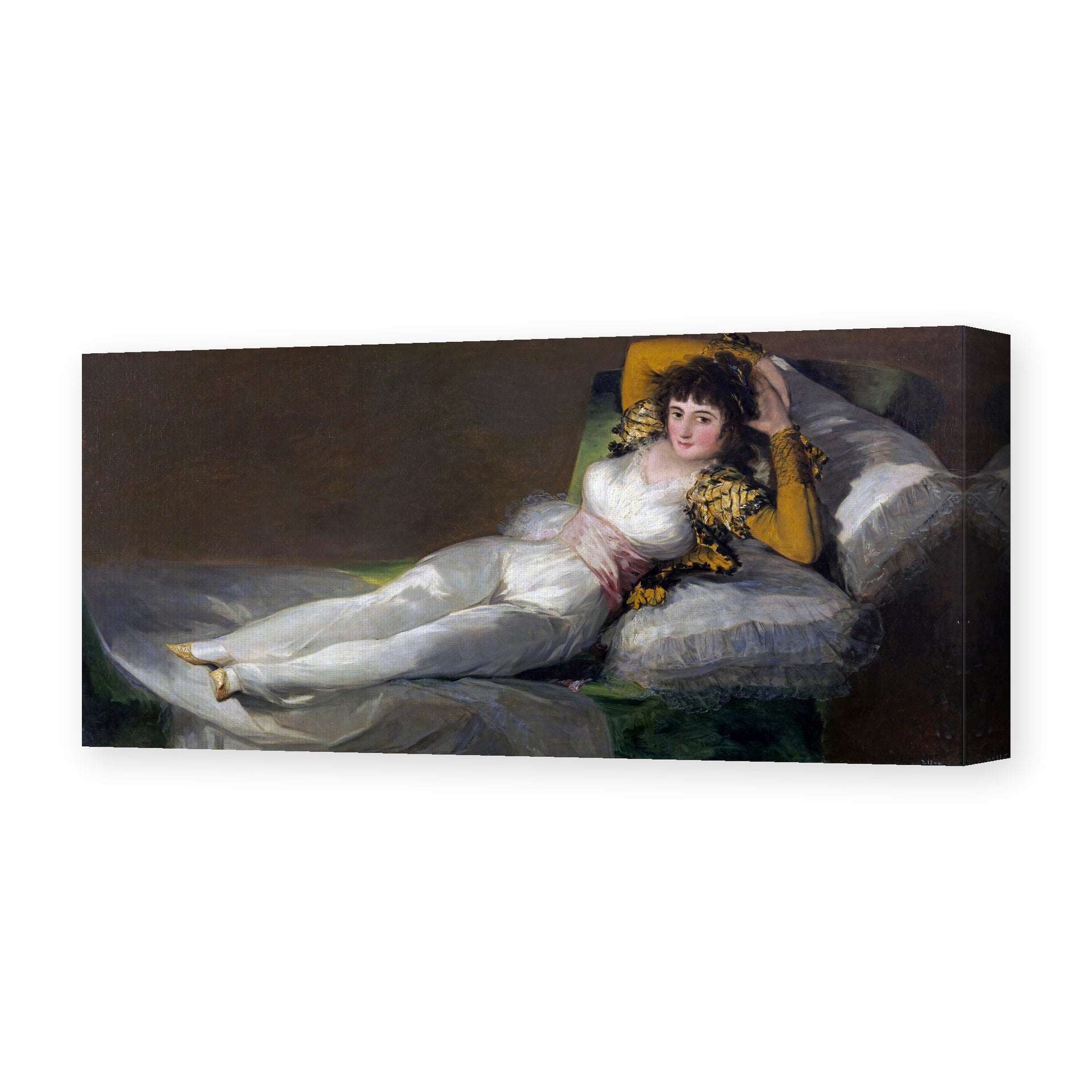 Francisco Goya's 'The Clothed Maja (La maja vestida)' painting reproduced as a gallery-wrapped canvas print