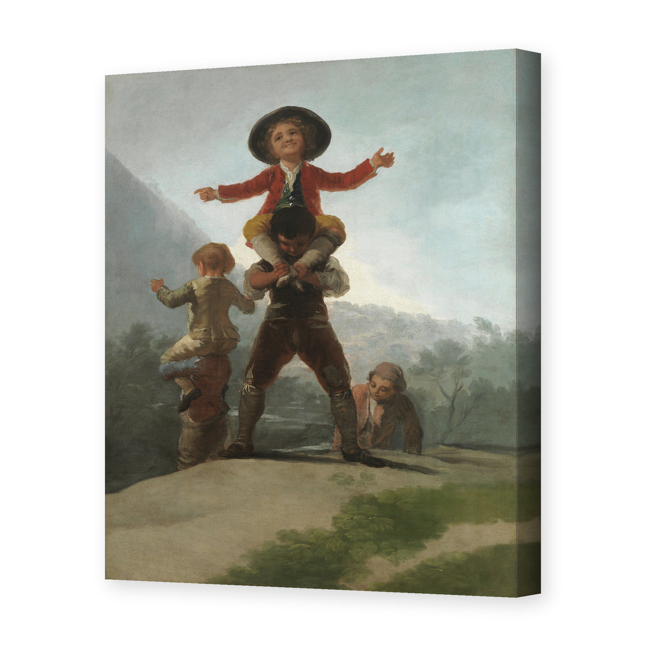 Francisco Goya's 'The Gigantillas' painting reproduced as a gallery-wrapped canvas print