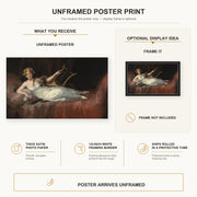 Francisco Goya - The Marchioness of Santa Cruz poster print size comparison and framing display infographic