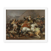 Francisco Goya's 'The Second of May' painting reproduced as a rolled canvas print