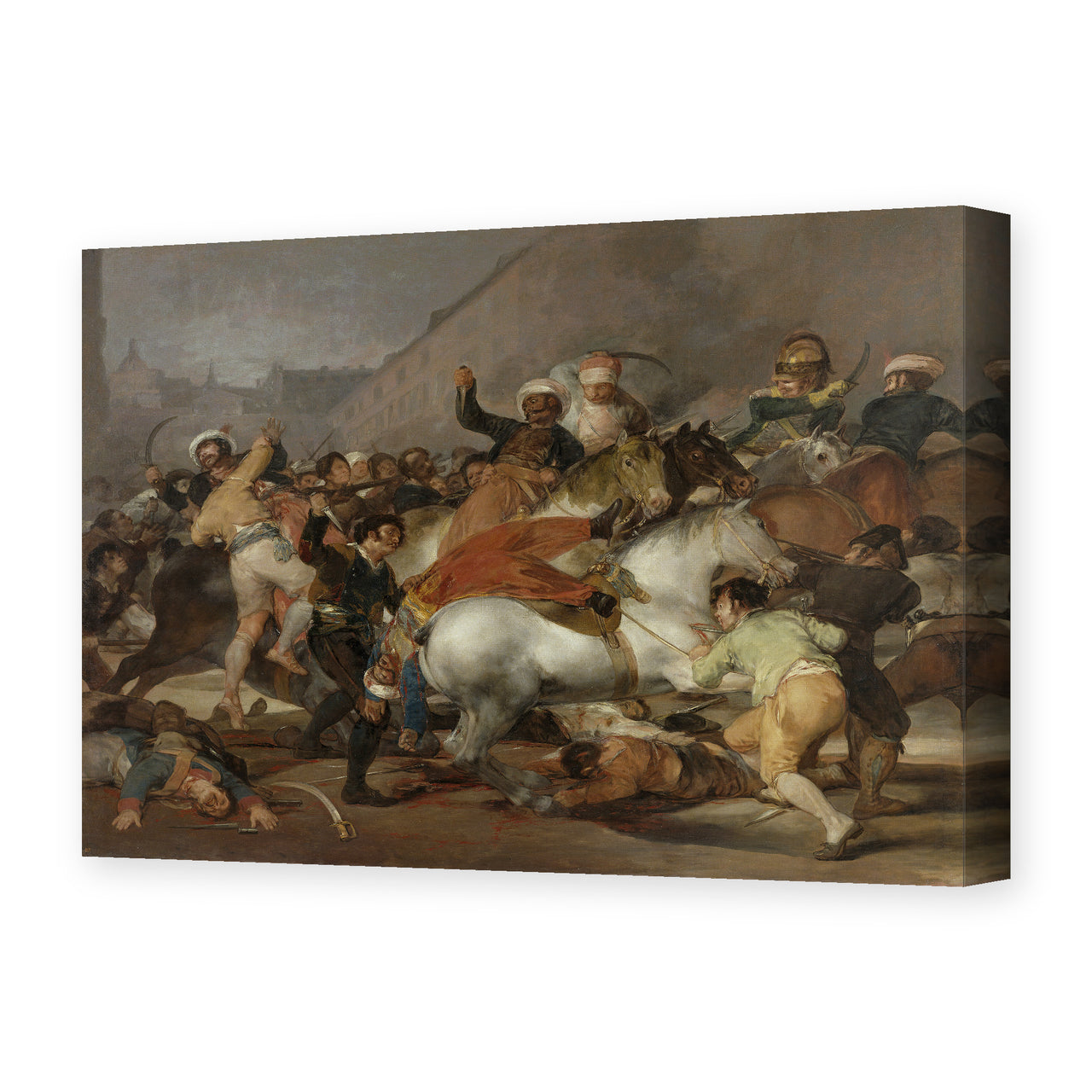 Francisco Goya's 'The Second of May' painting reproduced as a gallery-wrapped canvas print