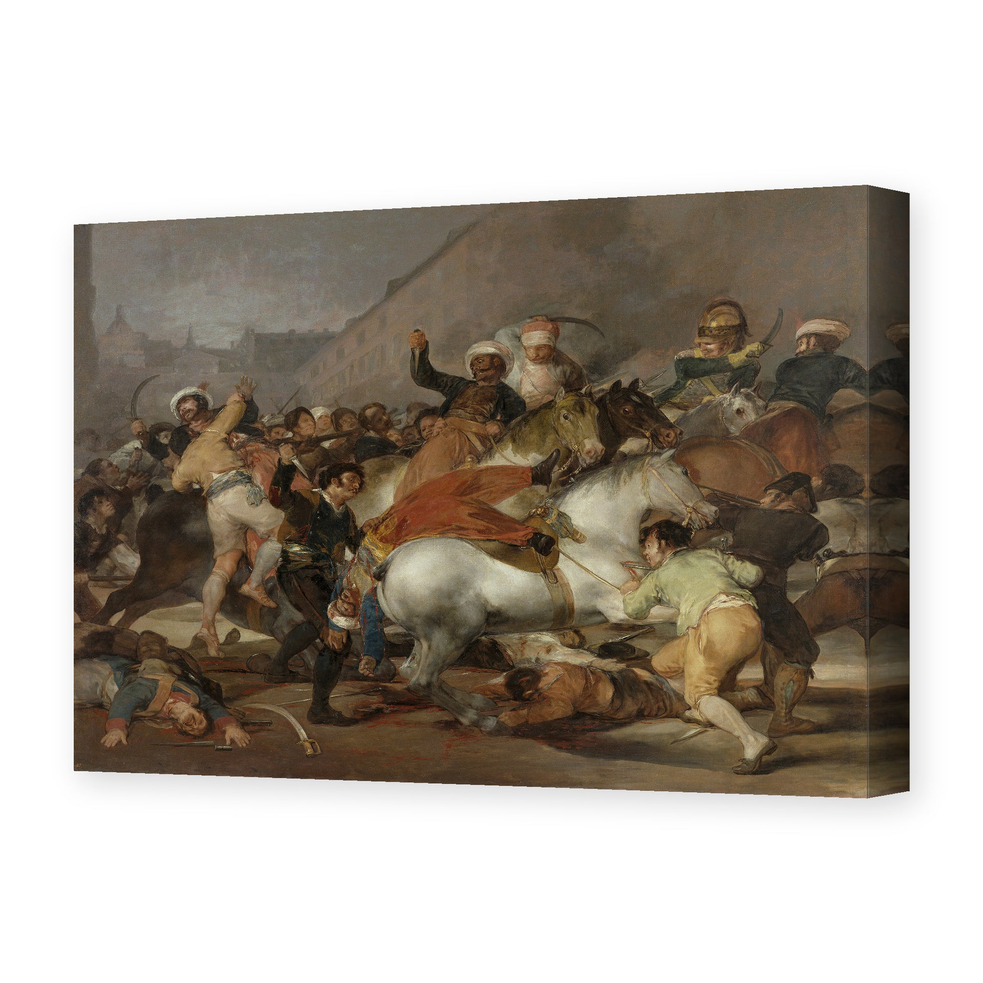 Francisco Goya's 'The Second of May' painting reproduced as a gallery-wrapped canvas print