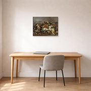 Gallery-wrapped canvas print of Francisco Goya's The Second of May displayed on a wall in a office
