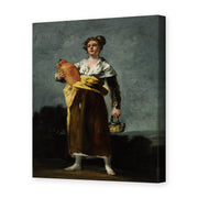 Francisco Goya's 'The Water Carrie' painting reproduced as a gallery-wrapped canvas print