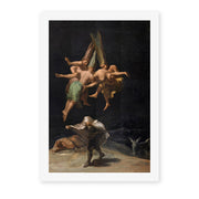 Francisco Goya's 'Witches Flight' painting reproduced as a rolled canvas print