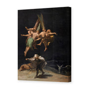 Francisco Goya's 'Witches Flight' painting reproduced as a gallery-wrapped canvas print