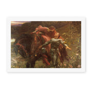 Frank Dicksee's 'La Belle Dame sans Merci' painting reproduced as a rolled canvas print