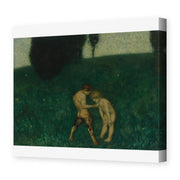 Franz Stuck's 'Firefly' painting reproduced as a gallery-wrapped canvas print