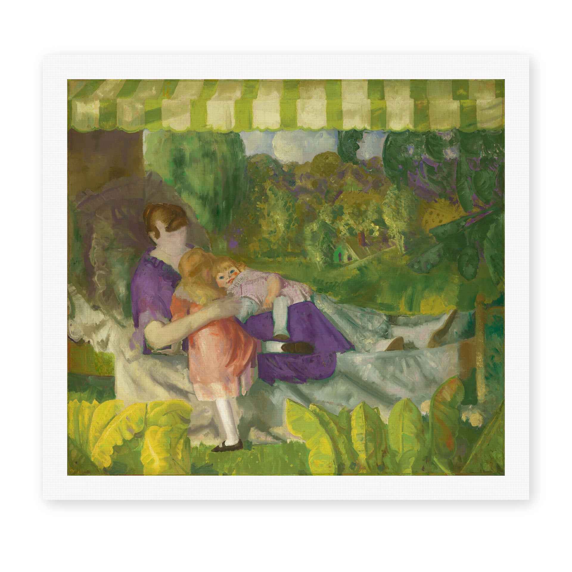George Bellows's 'My Family' painting reproduced as a rolled canvas print