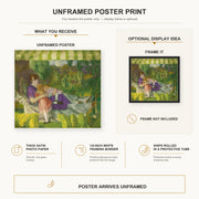 George Bellows - My Family poster print size comparison and framing display infographic