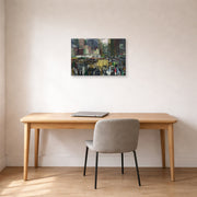 Gallery-wrapped canvas print of George Bellows's New York displayed on a wall in a office