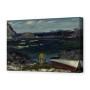 George Bellows's 'The Harbor, Monhegan Coast, Maine' painting reproduced as a gallery-wrapped canvas print