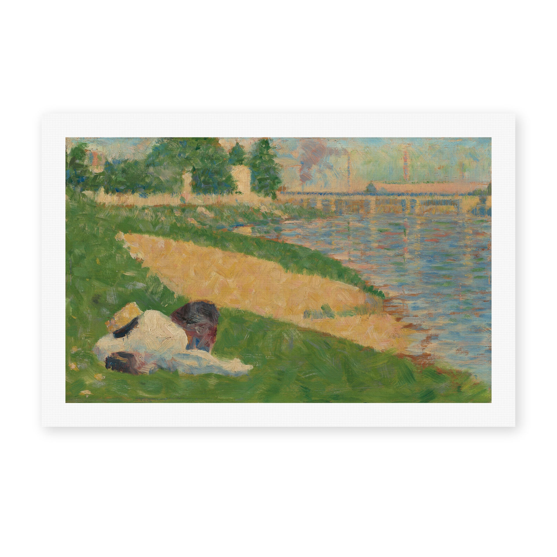 Georges Seurat's 'Cadet From Saint Cyr' painting reproduced as a rolled canvas print