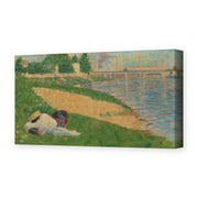 Georges Seurat's 'Cadet From Saint Cyr' painting reproduced as a gallery-wrapped canvas print