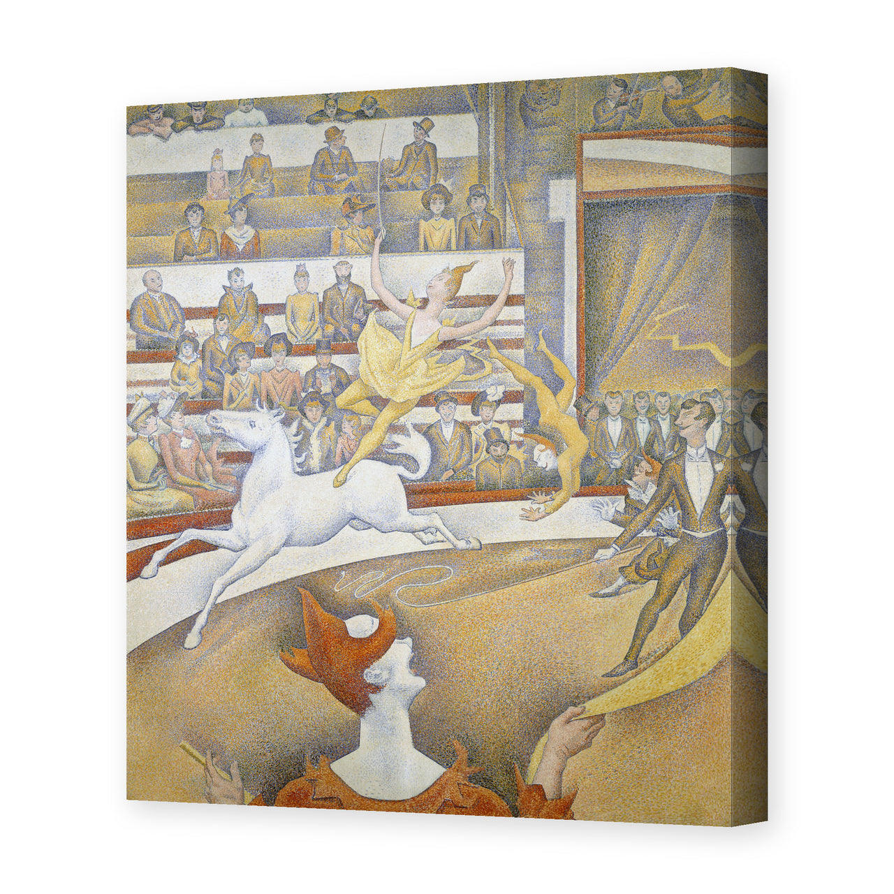 Georges Seurat's 'Circus' painting reproduced as a gallery-wrapped canvas print