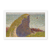 Georges Seurat's 'Study for Le Bec du Hoc, Grandcamp' painting reproduced as a rolled canvas print