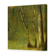Georges Seurat's 'The Forest at Pontaubert' painting reproduced as a gallery-wrapped canvas print