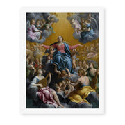 Guido Reni's 'The assumption of the Virgin Mary' painting reproduced as a rolled canvas print