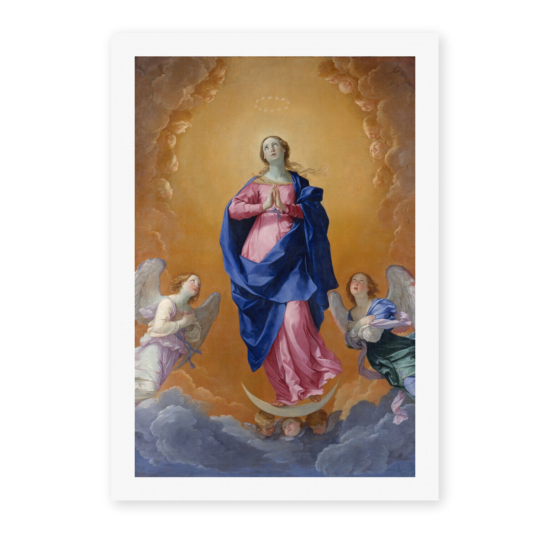 Guido Reni's 'The Immaculate Conception' painting reproduced as a rolled canvas print